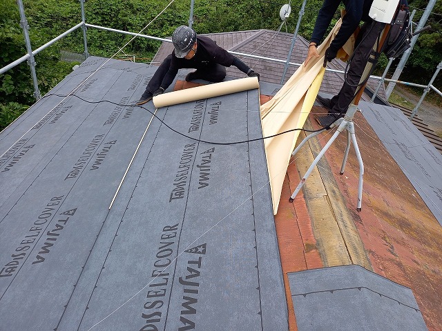 タディスセルフカバーを敷設